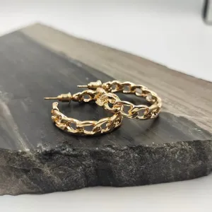 Fashion Cuban Link Hoop Style Earring