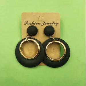 Double Circle Dangle Earring