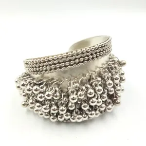 Fine Fully Ghungroo Wide Cuff Bracelet