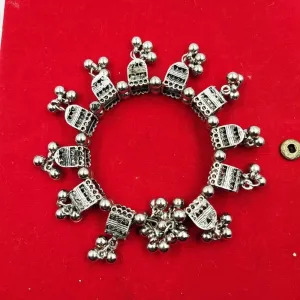 Traditional Square Jhumka Link Fancy Cuff Bracelet