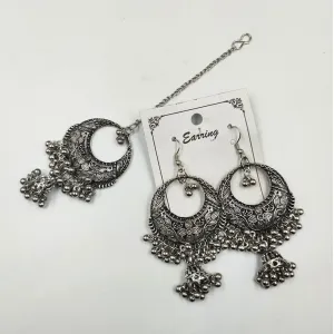 Royal Rajasthani Bridal Tikka Earring Set