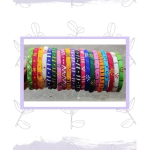 Handprinted bangles 
