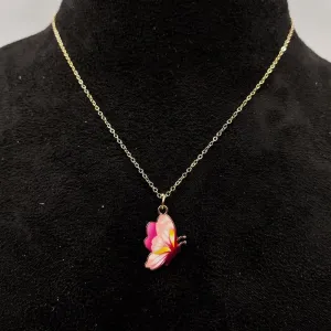 Stylish Butterfly Pendant Chain Necklace