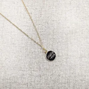 Black Sagittarius Zodiac Necklace