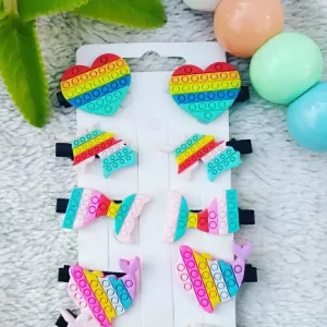 Colorful hair clips 