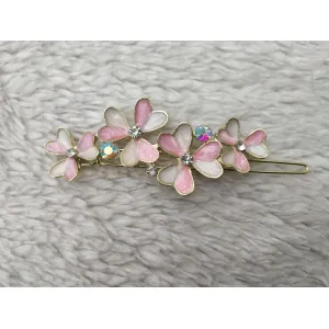 Flower hair lock pin