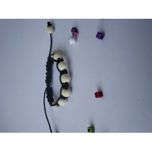 Wooden bead / name bracelet