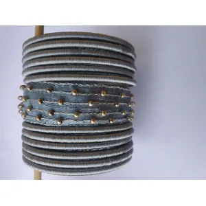 Raw silk bangles