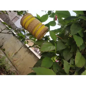 Silk thread bridal bangles