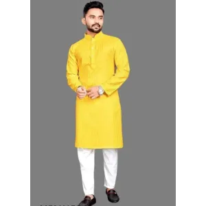 Festive Wear Daily Wear Cotton Blend Kurta Set