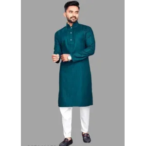 Festive Wear Daily Wear Cotton Blend Kurta Set