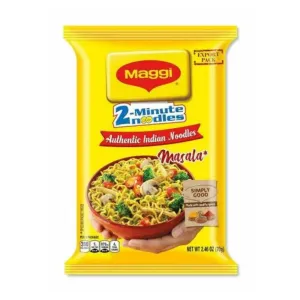 MAGGI 2-minute Instant Noodles, 70g Pouch, Masala Noodles with Goodness of Iron