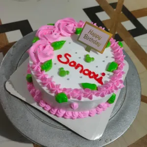 Strawberry Flower Cake