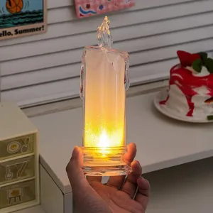 8437 White LED Flameless Candles Battery Operated Pillar Candles