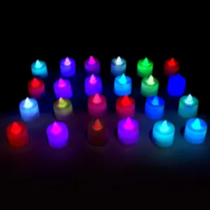 6463 24Pcs Festival Decorative - LED Tealight Candles | Battery Operated Candle