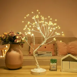 9391 108 LED Birch Tree Lights Artificial Tabletop Fairy Tree Lamp Eight Lighting Modes