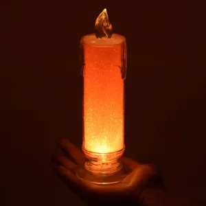 8438 Red LED Flameless Candles Battery Operated Pillar Candles Flickering Realistic