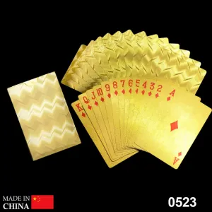 0523 Gold Plated Poker Playing Cards