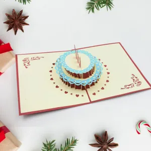4134 3D Paper Wish Card High Quality Paper (1 Pc)