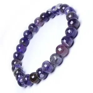 Avika Amethyst 6 MM Bead Bracelet (Pack of 1Pc)