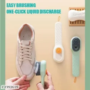Soap Dispensing Cleaning Brush with Handle Scrubbing Reusable Washing Shoe