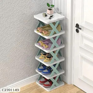 Assembly Shoe Shelf Stackable Shoe Rack 