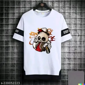 STYLOGUE High quality over sized Round-Neck half sleeve