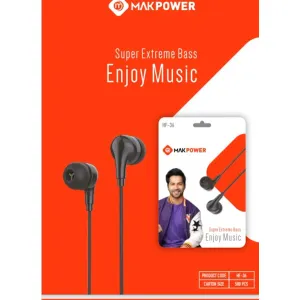 Make Pawer |Super Extreme Bass Earphones | Model : HF-36 | Headphone