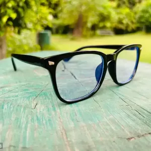 UV Protected Glasses In Rectangle Frame (M Size) For Men & Women