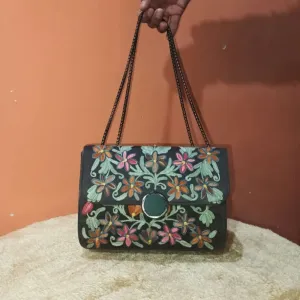 Hand Sling Bag With Ari Work Embroidery