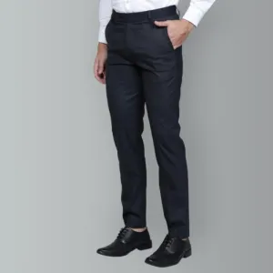 Men Dark Blue Trousers