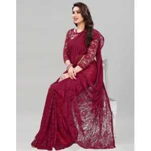 Lucknow Chikankari Net Saree