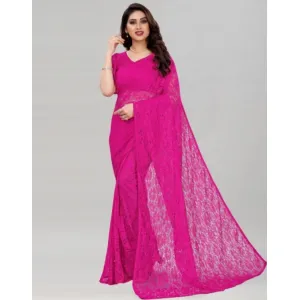 Lucknow Chikankari Net Saree