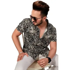 Men Printed Casual Multicolor Shirt
