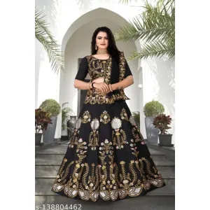  Women Lehenga Choli Embroidered Work