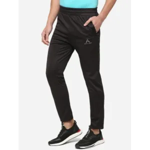 Solid Men Black Track Pants