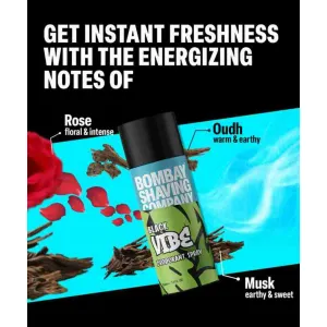 BOMBAY SHAVING COMPANY  Black Vibe 150ml   Deodorant Spray - For Men