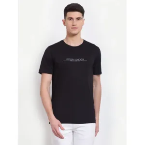 White Rose t-shirt black round