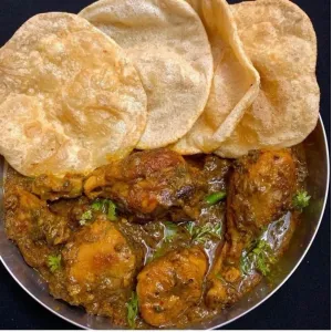 PURI With CHICKEN