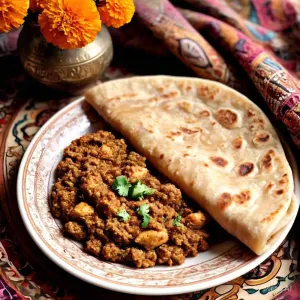 Chicken Keema + 3 Roti