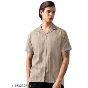 Men's sugarcane texture shirt 