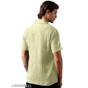Men's sugarcane texture shirt