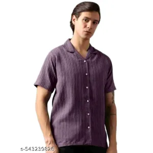 Men's sugarcane texture shirt 