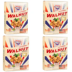 White Diamond Walnut Kernals California 250G Pack of 4