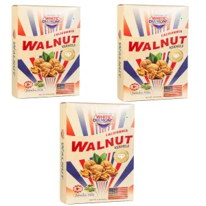White Diamond Walnut Kernals California 250G Pack of 3