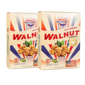 White Diamond Walnut Kernals California 250G Pack of 2