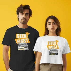 Seek The Kingdom - Christian Unisex Tshirt 