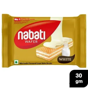 Nabati White Milk Vanilla Cream Wafer Biscuits 30 g