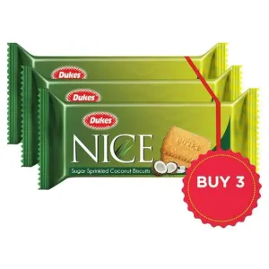 Dukes

Dukes Nice Sugar Sprinkled Coconut Biscuits 435 g (Buy 2 Get 1 Free)

