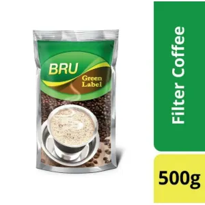BRU Green Label Filter Coffee Powder 500 g